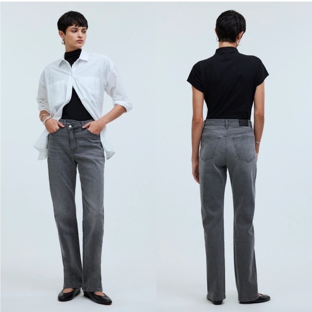 NWT! Madewell '90s Straight Jean in Burwick Wash - Cross-Tab Edition